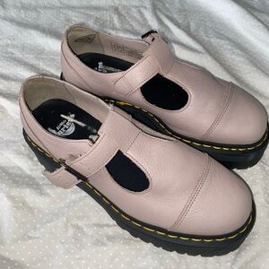 DR. MARTENS BETHAN PLATFORM MARY JANE WOMEN'S SHOES PARCHMENT BEIGE-PISA SIZE 10